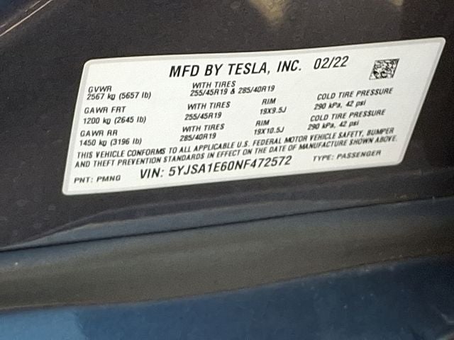 2022 Tesla Model S Plaid