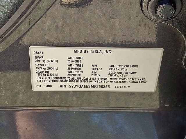 2021 Tesla Model Y Long Range