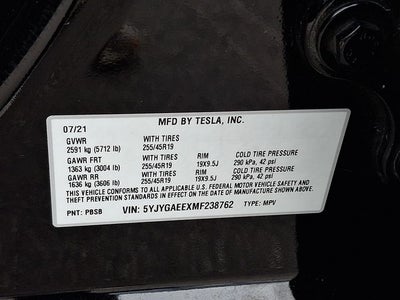 2021 Tesla Model Y Long Range