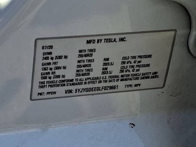 2020 Tesla Model Y Long Range