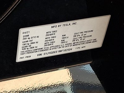 2021 Tesla Model Y Long Range