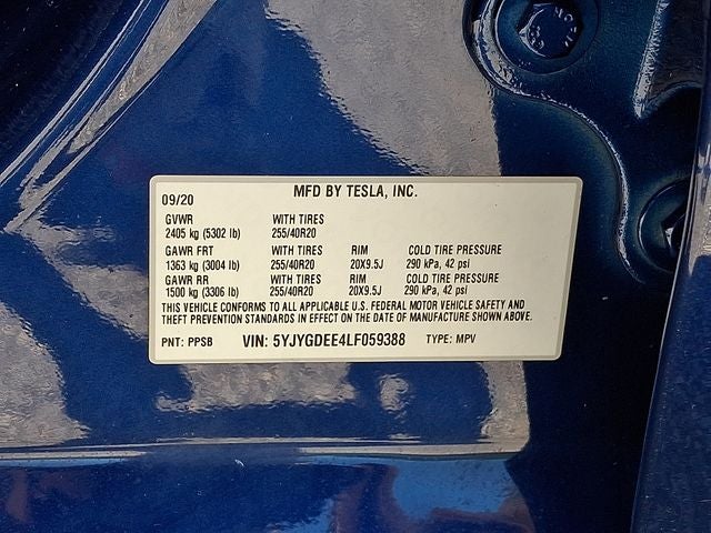 2020 Tesla Model Y Long Range
