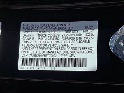 2024 Honda CR-V Hybrid Sport Touring