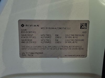 2023 Rivian R1T Adventure