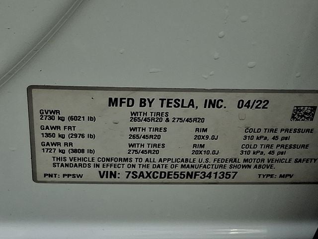 2022 Tesla Model X Base