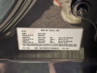 2026 Tesla Model Y Standard Range
