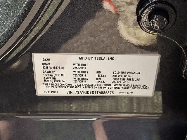 2026 Tesla Model Y Standard Range