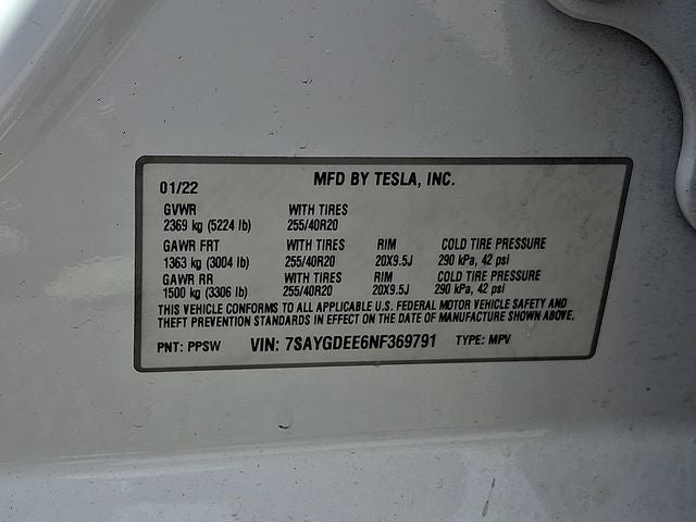 2022 Tesla Model Y Long Range