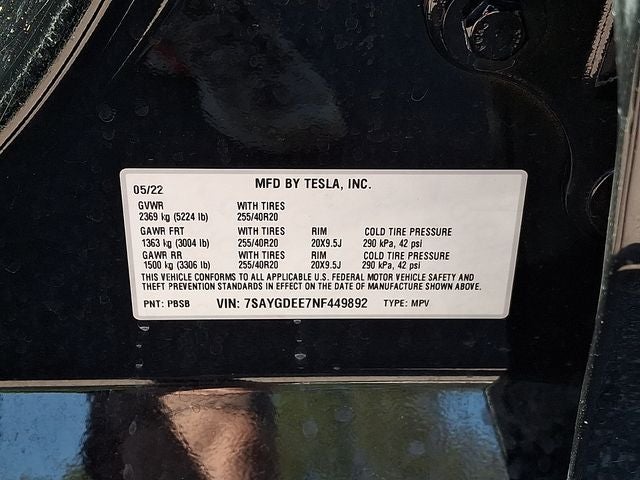 2022 Tesla Model Y Long Range