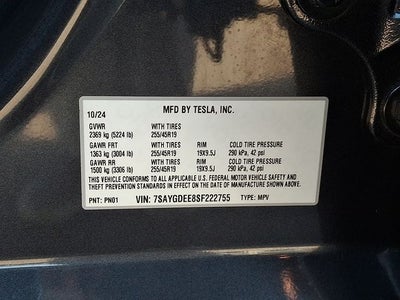 2025 Tesla Model Y Long Range