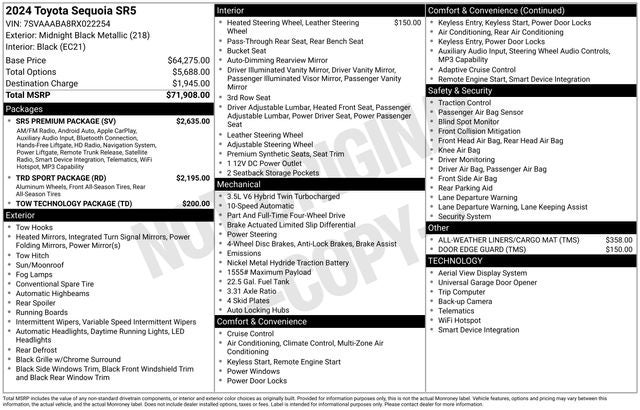 2024 Toyota Sequoia SR5