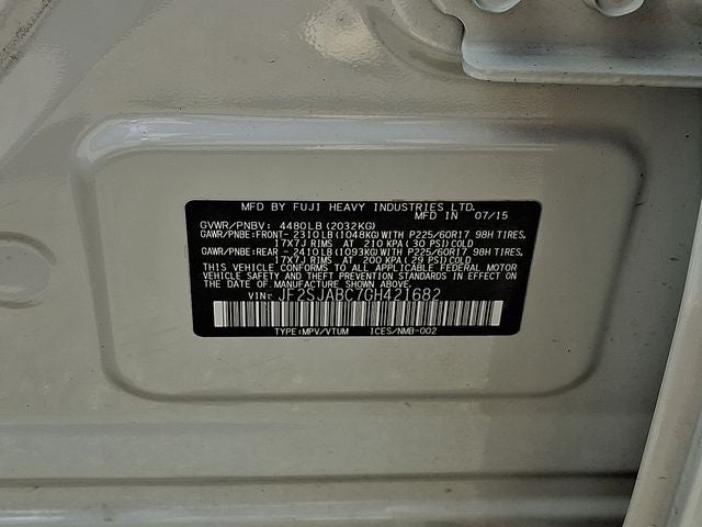 2016 Subaru Forester 2.5i