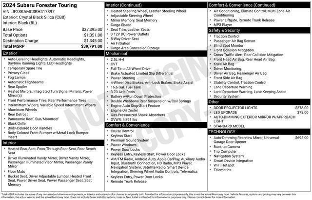 2024 Subaru Forester Touring