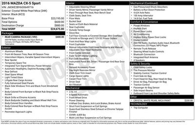 2016 Mazda Mazda CX-5 Sport