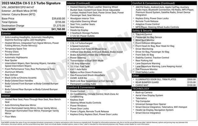 2023 Mazda Mazda CX-5 2.5 Turbo Signature