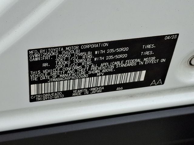 2023 Toyota bZ4X Limited