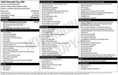 2025 Chevrolet Trax 2RS