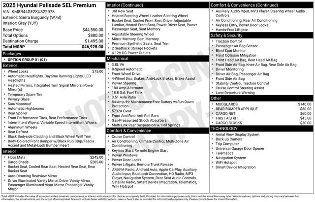 2025 Hyundai Palisade SEL Premium