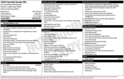 2023 Hyundai Sonata SEL