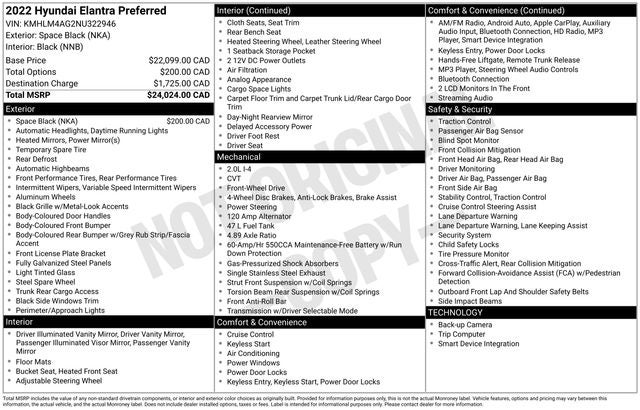 2022 Hyundai Elantra SEL