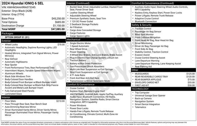 2024 Hyundai IONIQ 6 SEL