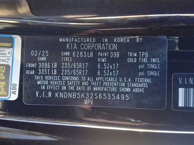 2025 Kia Carnival LXS