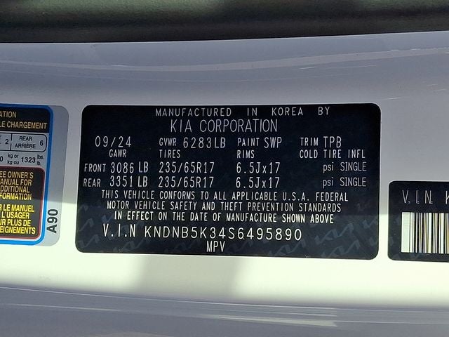 2025 Kia Carnival LXS