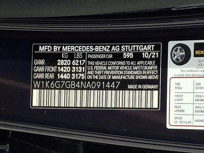 2022 Mercedes-Benz S-Class S 580 4MATIC®