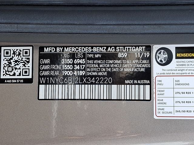 2020 Mercedes-Benz G-Class G 550 4MATIC®