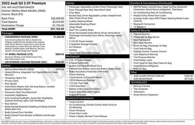 2022 Audi Q3 Premium quattro