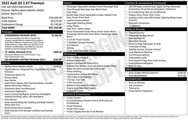 2022 Audi Q3 Premium quattro