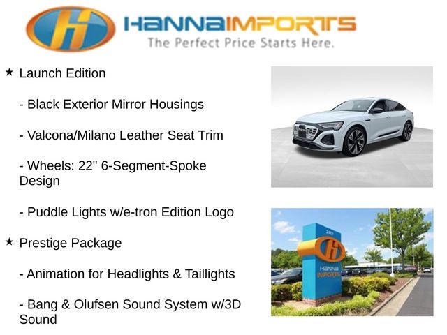 2024 Audi Q8 Sportback e-tron Prestige S line quattro