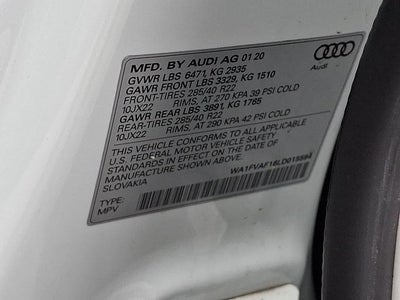 2020 Audi Q8 55 Prestige quattro