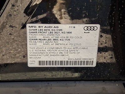 2019 Audi e-tron Premium Plus quattro