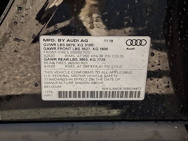 2019 Audi e-tron Premium Plus quattro