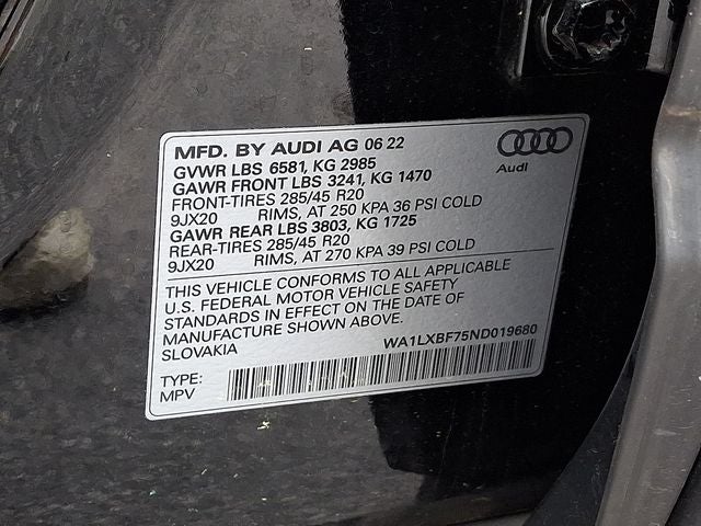 2022 Audi Q7 55 Premium Plus quattro