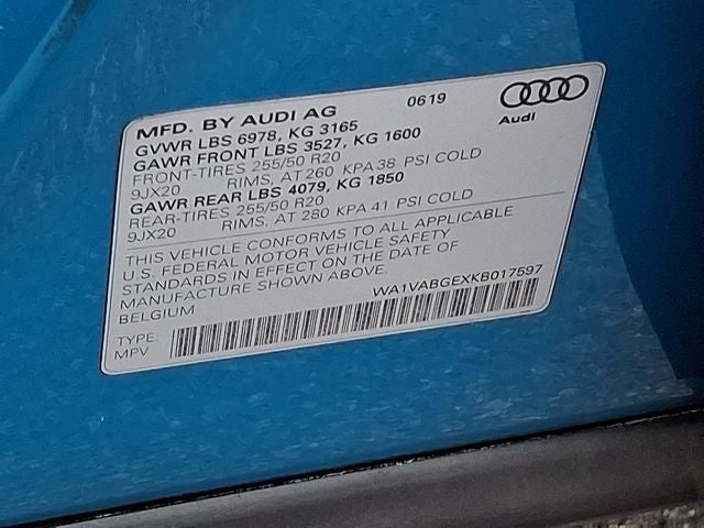 2019 Audi e-tron Prestige quattro