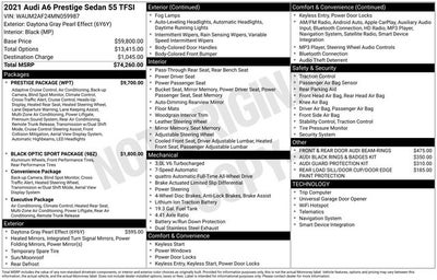 2021 Audi A6 3.0T Prestige quattro