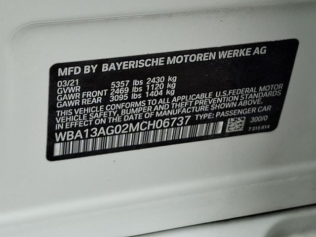 2021 BMW 5 Series 530e iPerformance