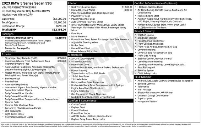 2023 BMW 5 Series 530i