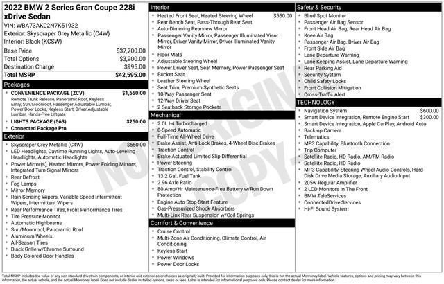 2022 BMW 2 Series 228i xDrive