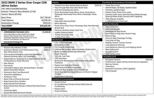 2022 BMW 2 Series 228i xDrive