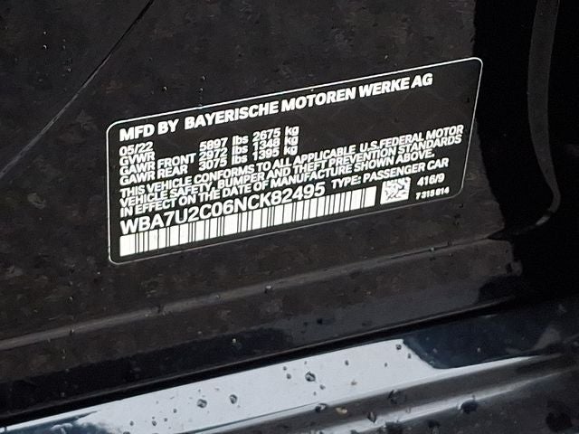 2022 BMW 7 Series 750i xDrive