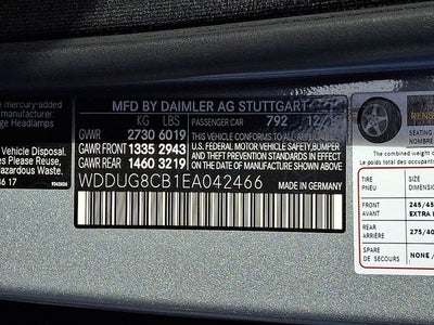 2014 Mercedes-Benz S-Class S 550 Base