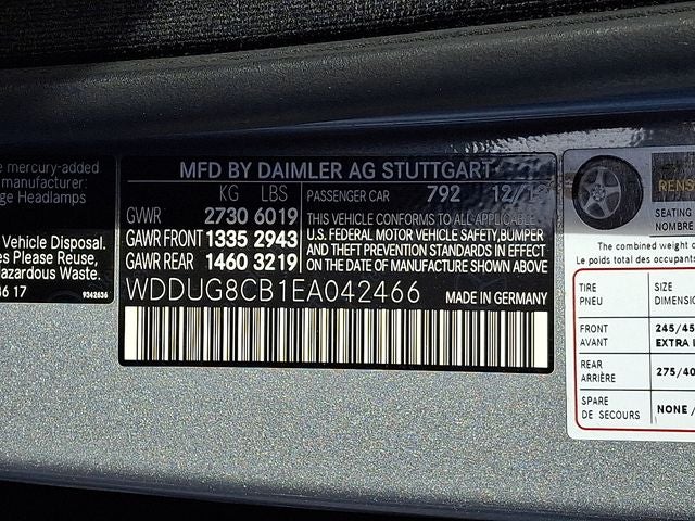 2014 Mercedes-Benz S-Class S 550 Base