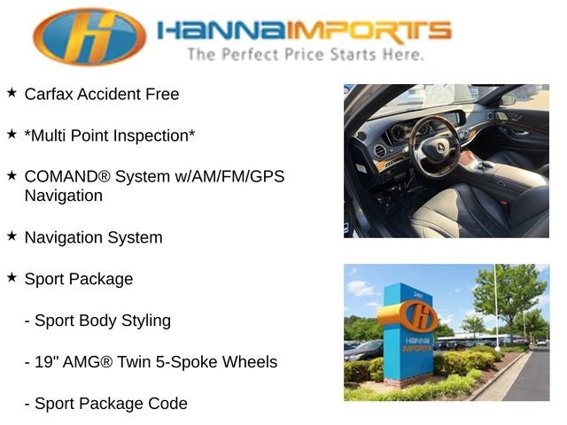 2014 Mercedes-Benz S-Class S 550 Base