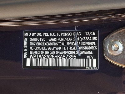 2017 Porsche Cayenne Base