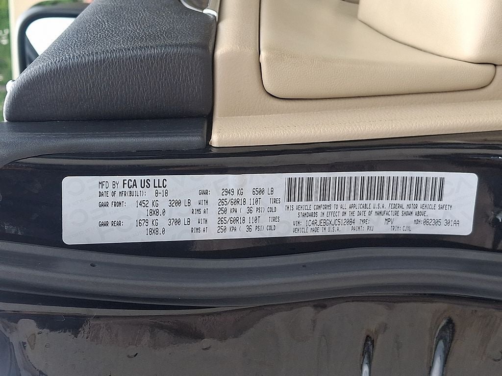 2018 Jeep Grand Cherokee Limited
