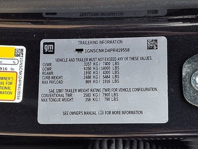 2023 Chevrolet Tahoe LT