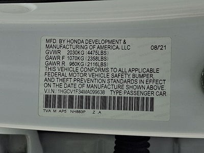 2021 Honda Accord Sport